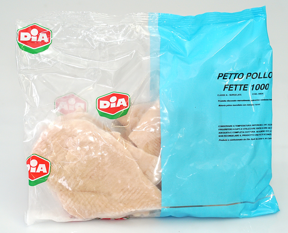 Petti Di Pollo A Fette Punto Azzurro Surgelati